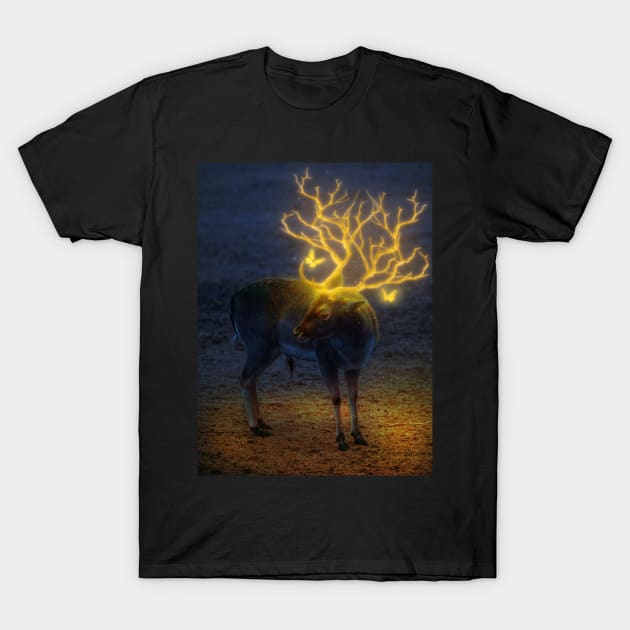 Reindeer glow T-Shirt by Jackson Lester